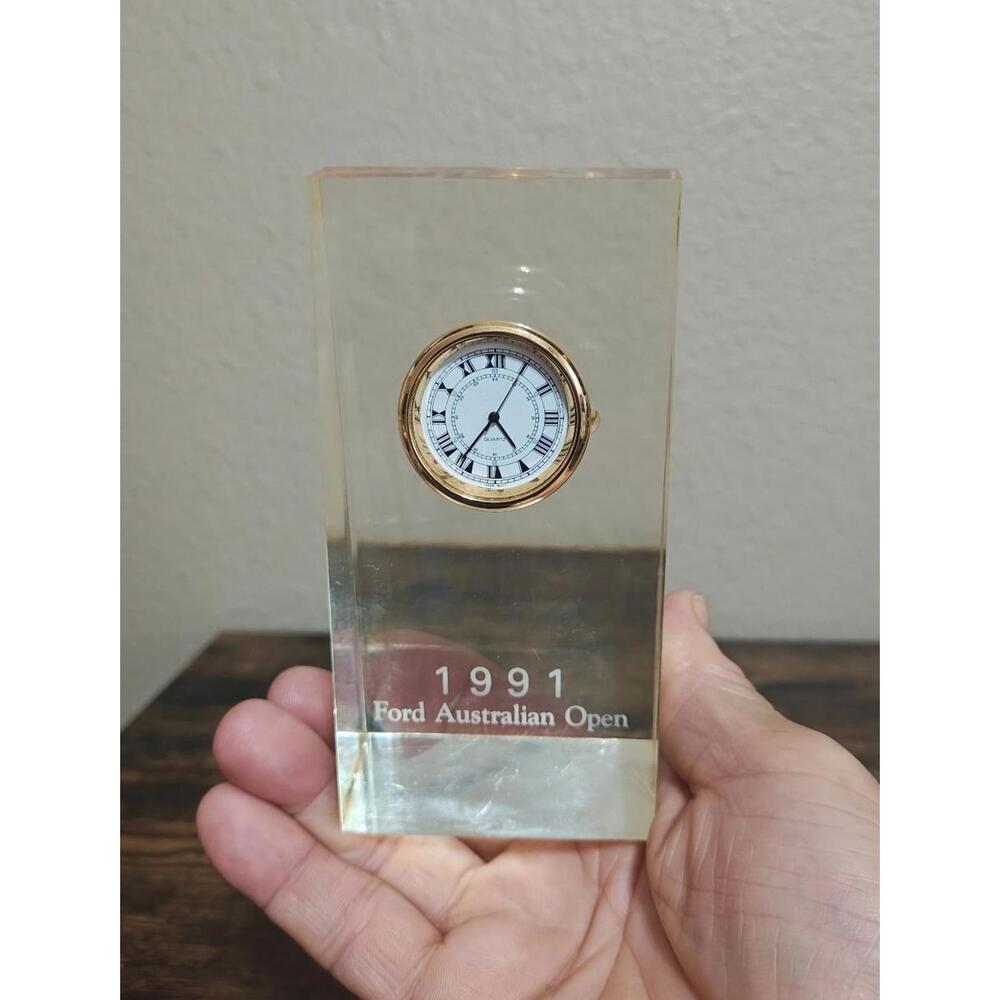 1991 Ford Australian Open Tennis Tournament Commemorative Desk Clock